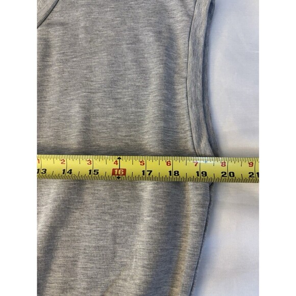 BANANA REPUBLIC Cozy Knit Jogger Jumpsuit Women Large Tall Gray Cap Sleeve - Picture 12 of 14